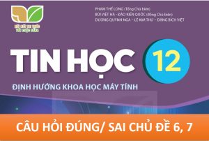 Câu hỏi Đúng - Sai Tin học 12 KNTT CS Chủ đề 6, 7