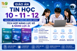 Trọn bộ Giáo án Tin học 10-11-12 tích hợp NLS và AI